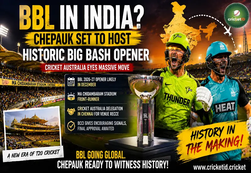 BBL in India? Chepauk Set to Host Historic Big Bash Opener as Cricket Australia Eyes Massive Move