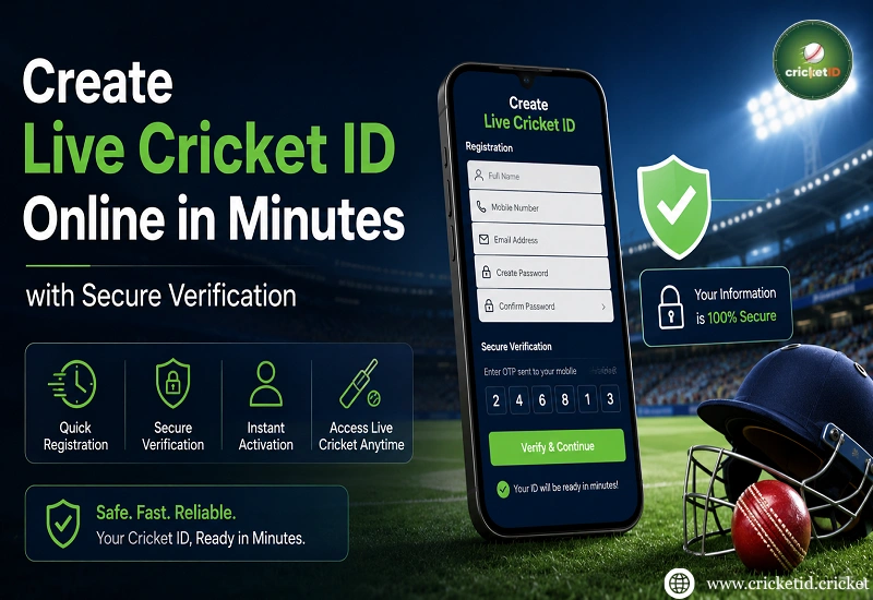 Create Live Cricket ID Online in Minutes with Secure Verification