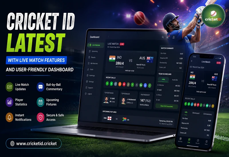 Cricket ID Latest with Live Match Features and User-Friendly Dashboard