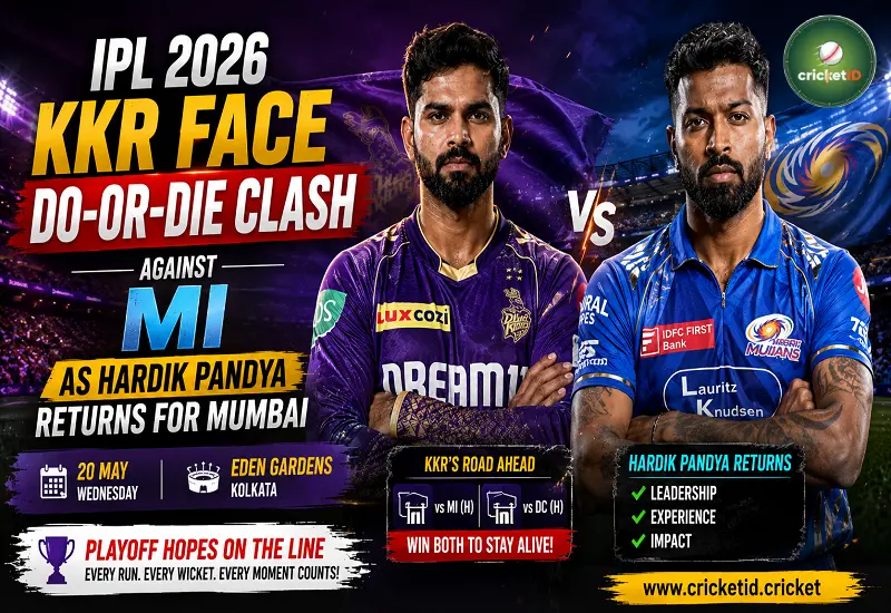IPL 2026: KKR Face Do-Or-Die Clash Against MI as Hardik Pandya Returns for Mumbai
