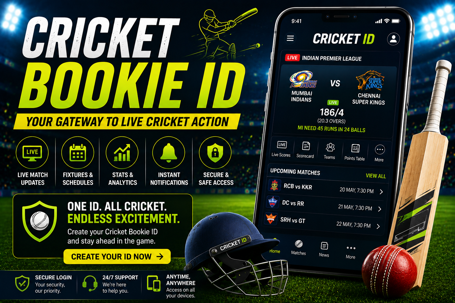 Cricket Bookie ID