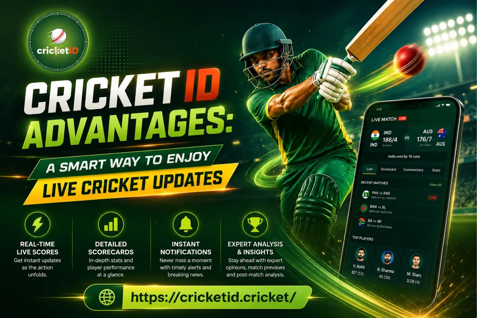 Cricket ID Advantages