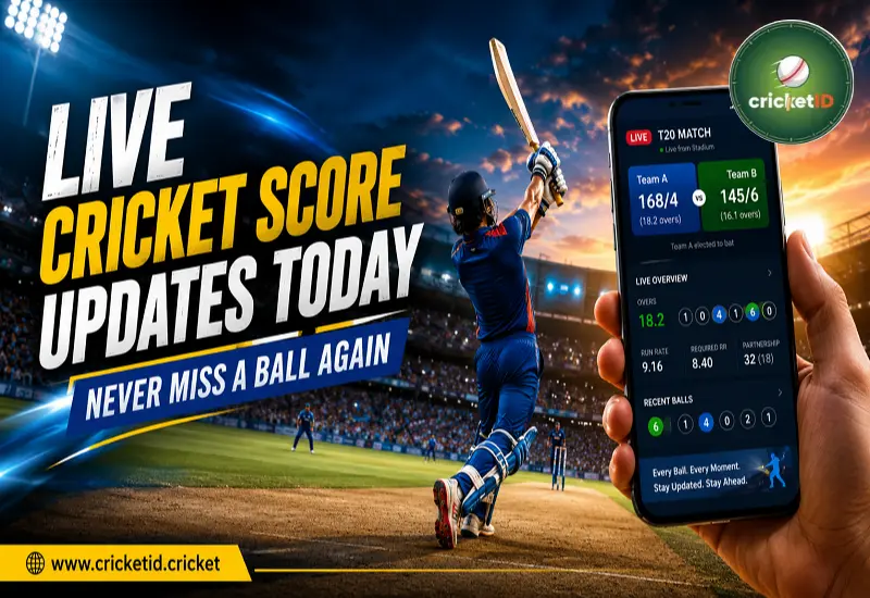 Live Cricket Score Updates Today – Never Miss a Ball Again