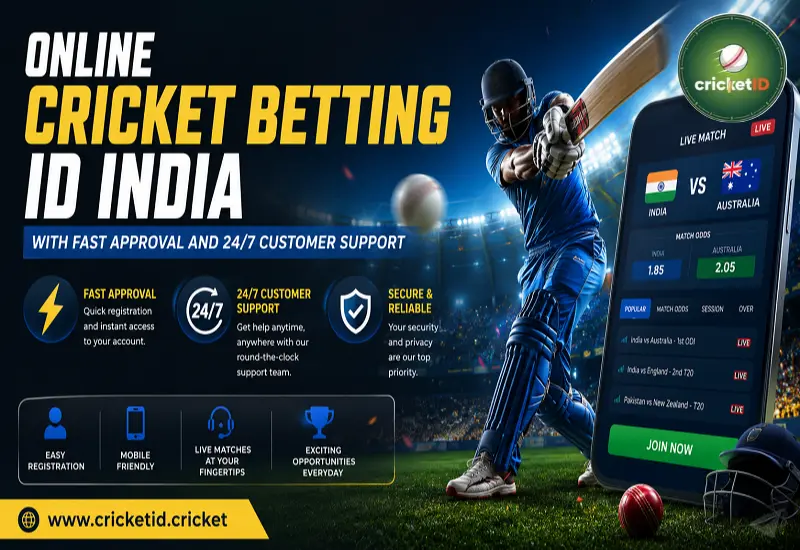 Online Cricket Betting ID India with Fast Approval and 24/7 Customer Support