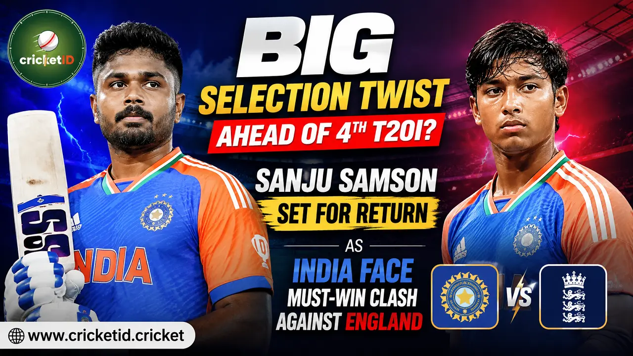 Big Selection Twist Ahead of 4th T20I? Sanju Samson Set for Return as India Face Must-Win Clash Against England