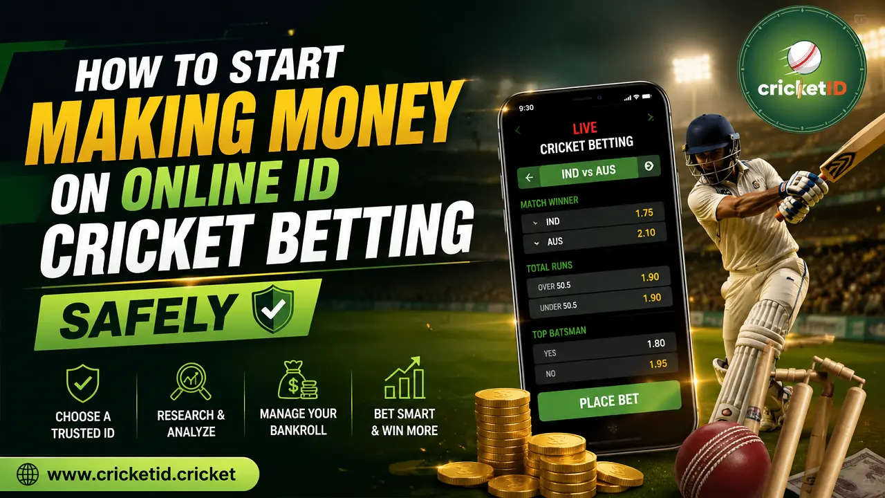 How to Start Making Money on Online ID Cricket Betting Safely