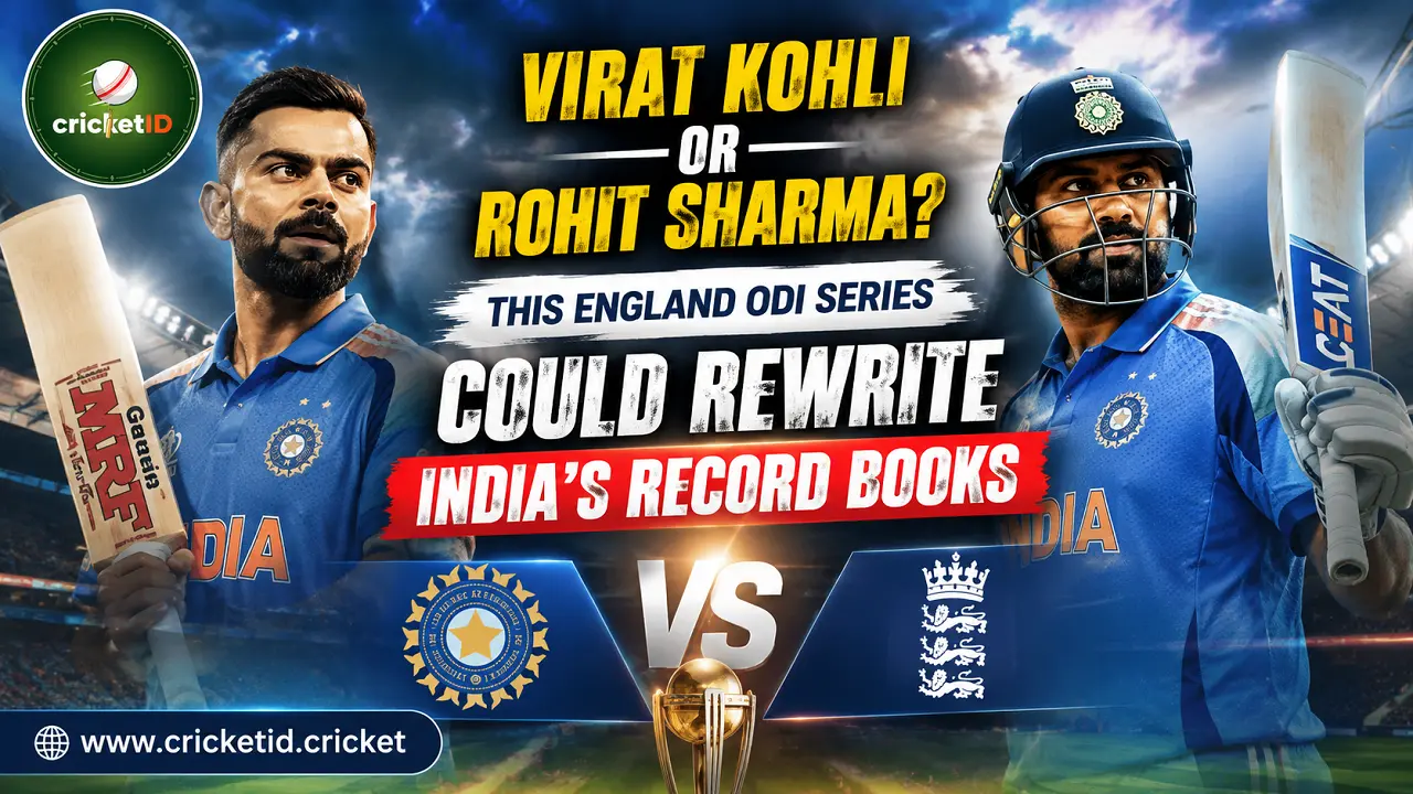 Virat Kohli or Rohit Sharma This England ODI Series Could Rewrite India's Record Books